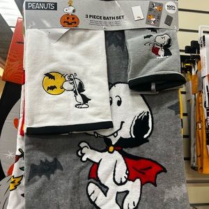Peanuts Snoopy Halloween Bath Towels 3ct